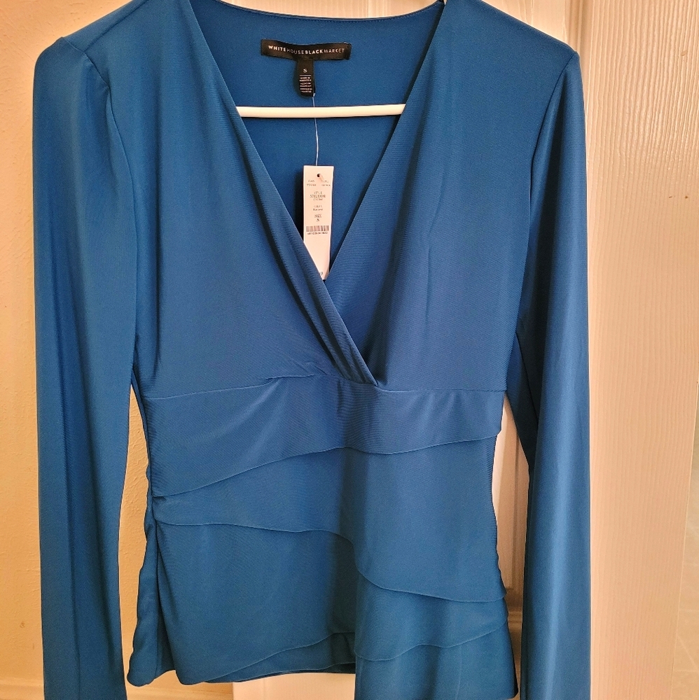 Long sleeve wrap top